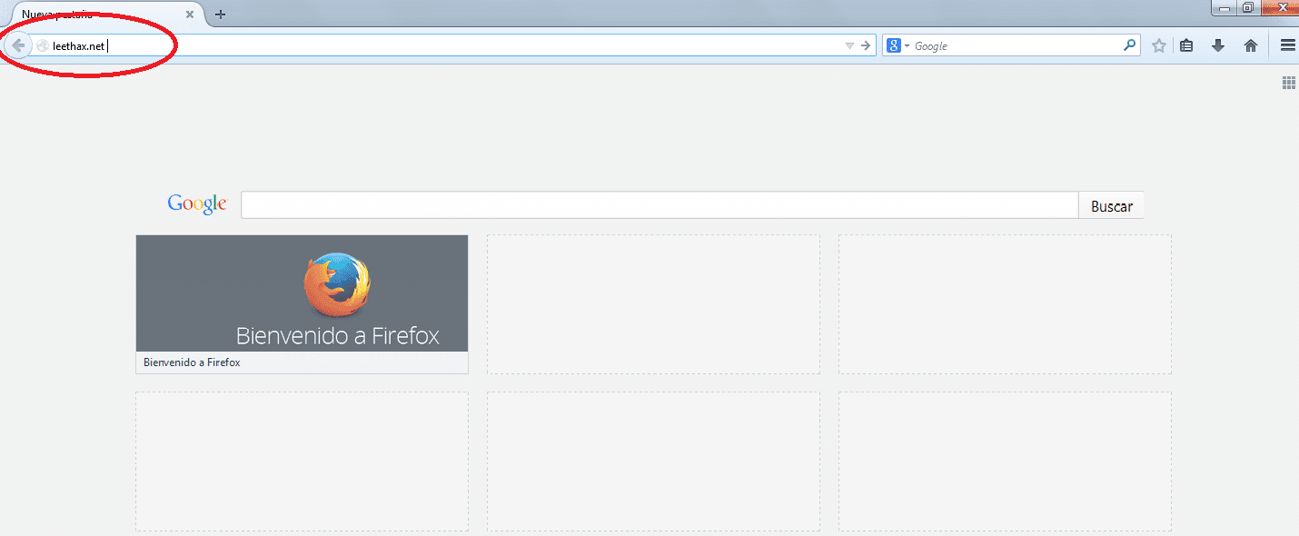 URL en firefox URL en firefox