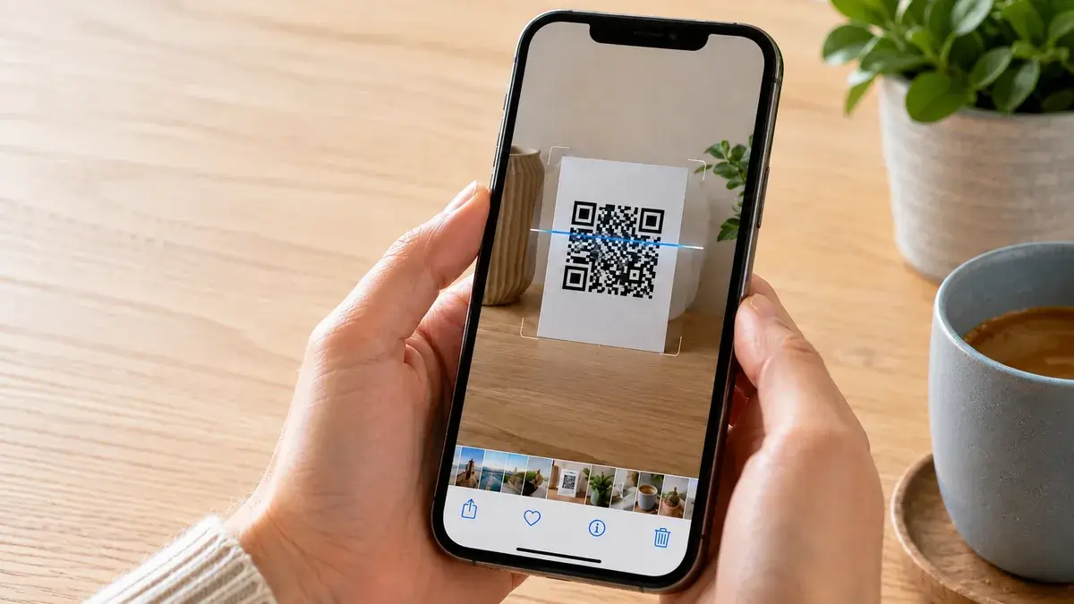 Cómo escanear un código QR desde una foto