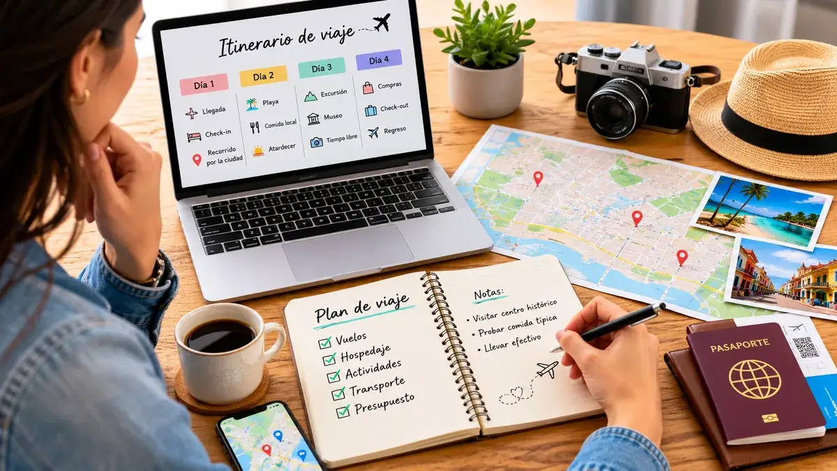 Cómo hacer un itinerario de viaje paso a paso