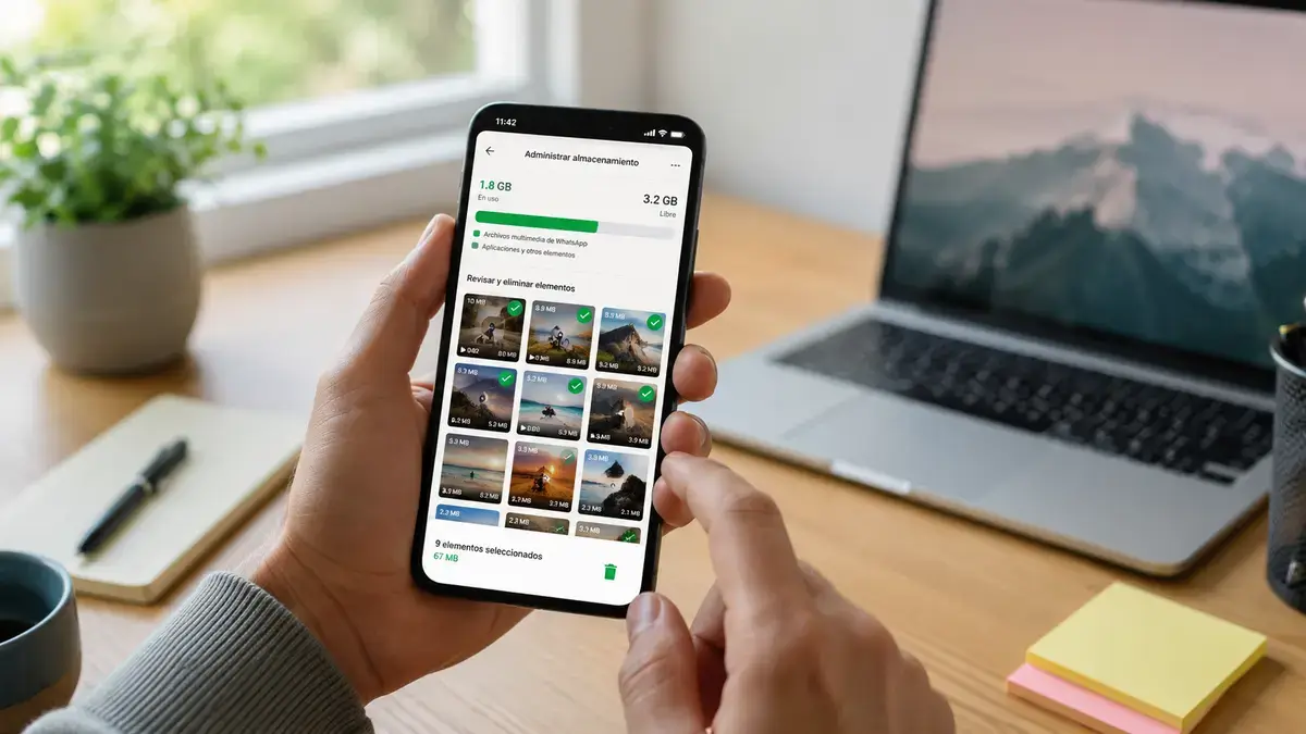 Cómo liberar espacio en WhatsApp