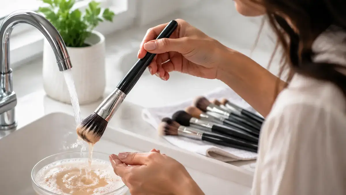 Cómo limpiar las brochas de maquillaje